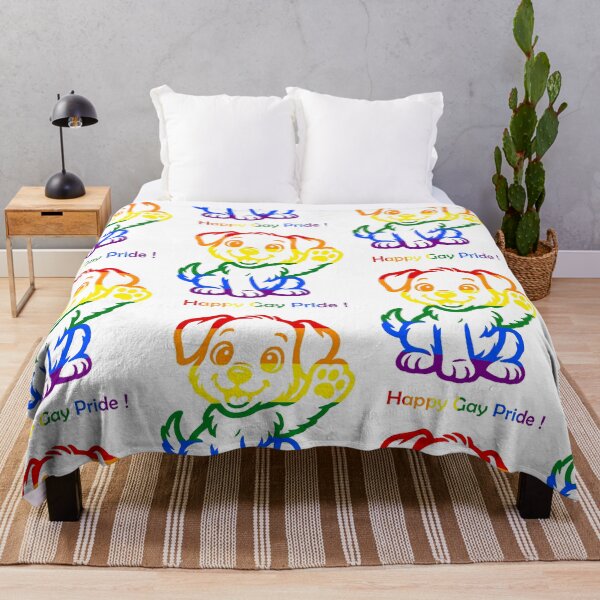 Item preview, Happy Gay Pride Rainbow Puppy - Cute LGBTQ+ Celebration designed and sold by Tokraz-art.