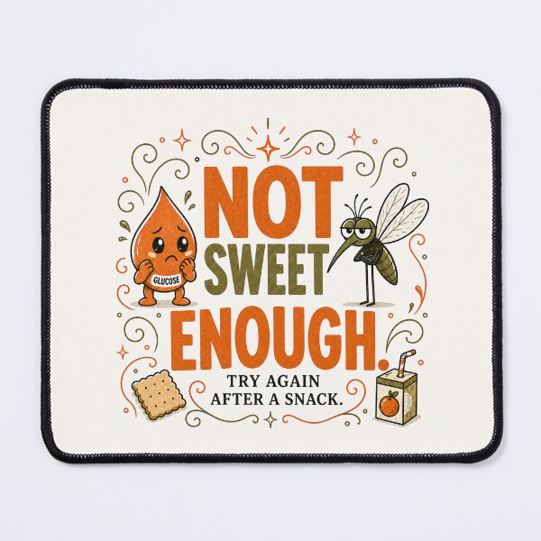 Item preview, Not Sweet Enough - Funny Reactive Hypoglycemia Low Blood Sugar Design designed and sold by BlackSector77.