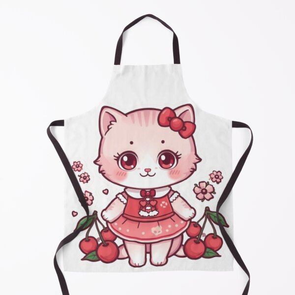 Item preview, Cherry Kitty Kawaii Sticker designed and sold by Stylestickers55.
