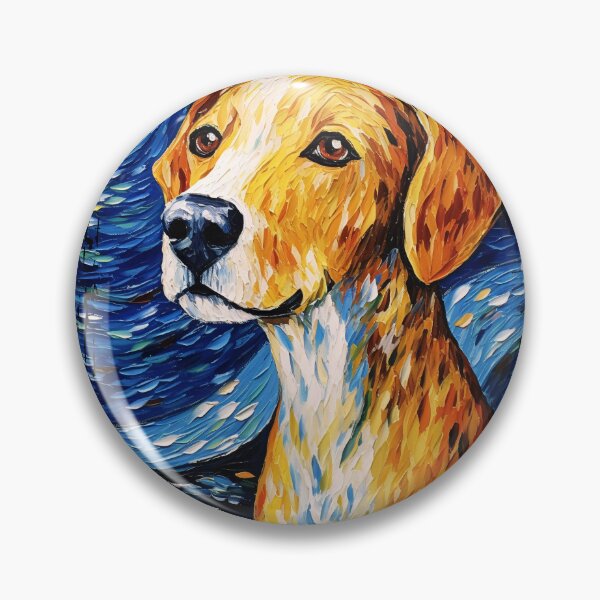 Item preview, Funny English Foxhound Starry Night Illustration Mom Dad Kids designed and sold by rafaeltto.