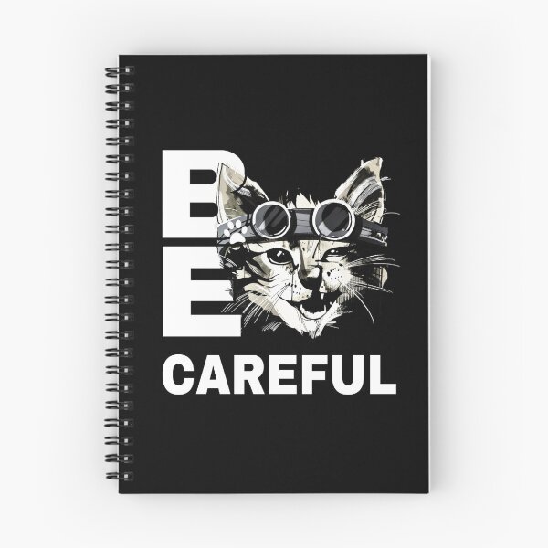 Item preview, Rugged Cat With Goggles Be Careful Design designed and sold by StyleBloomes.