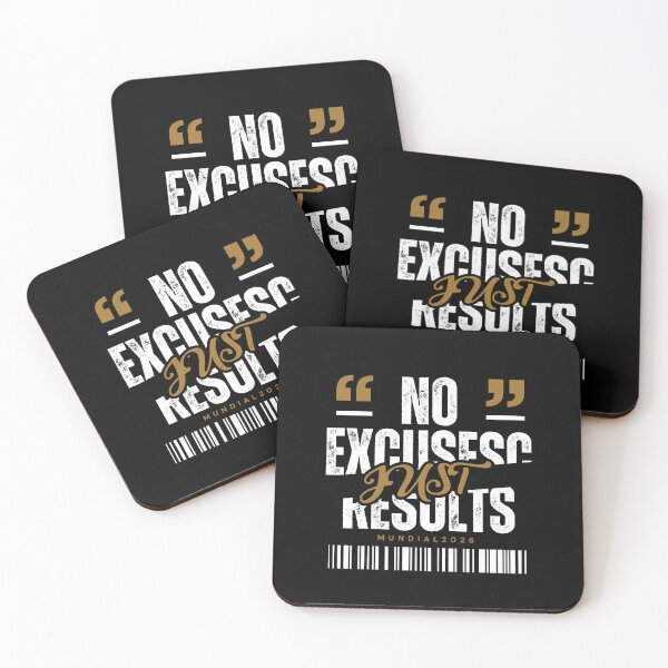 Item preview, No Excuses Just Results Motivational Gym T-Shirt designed and sold by tupuedesmas.