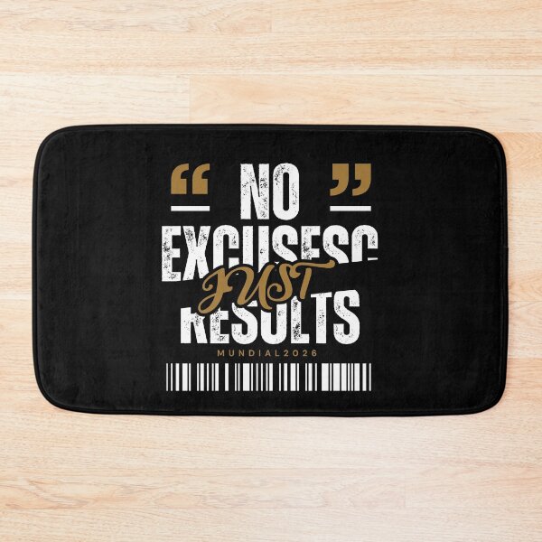 Item preview, No Excuses Just Results Motivational Gym T-Shirt designed and sold by tupuedesmas.
