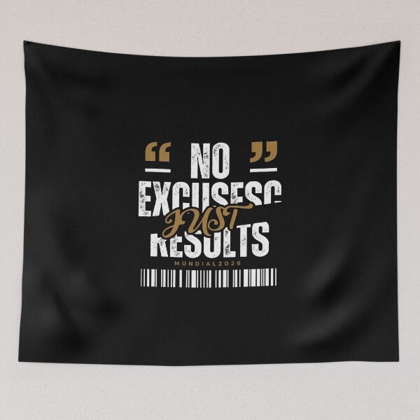 Item preview, No Excuses Just Results Motivational Gym T-Shirt designed and sold by tupuedesmas.