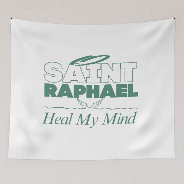 Item preview, Saint Raphael Healing Archangel Green designed and sold by MapachardoStoreRB.