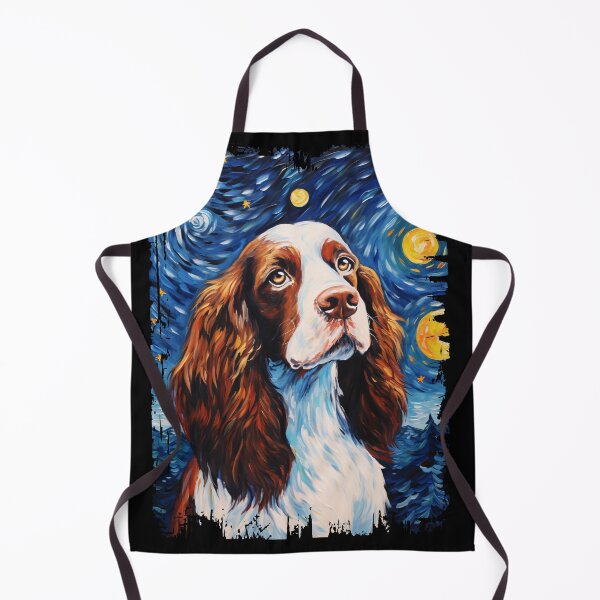 Item preview, Funny English Springer Spaniel Starry Night Illustration Mom Dad Kids designed and sold by rafaeltto.