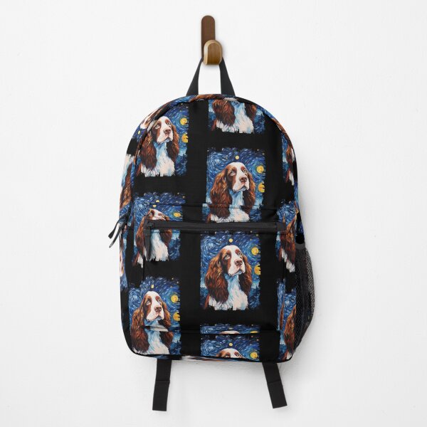 Item preview, Funny English Springer Spaniel Starry Night Illustration Mom Dad Kids designed and sold by rafaeltto.