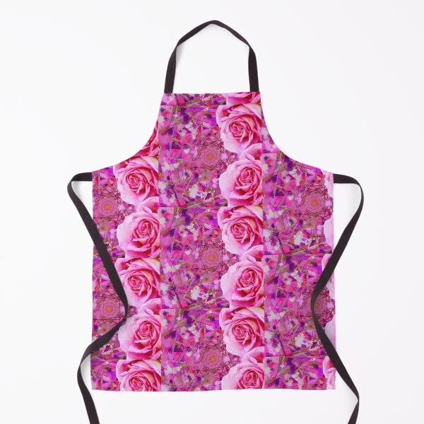 Item preview, Pink Peeky Roses Splatter Paint Collage designed and sold by RAHKELROYSUM.