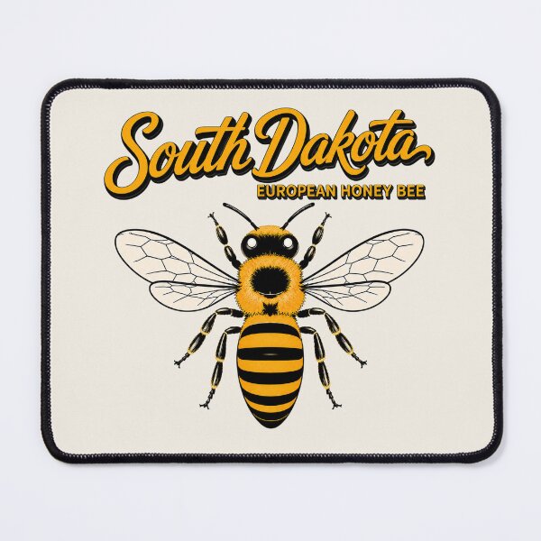 Item preview, South Dakota European Honey Bee Vintage State Insect Poster designed and sold by The-Drip-Studio.