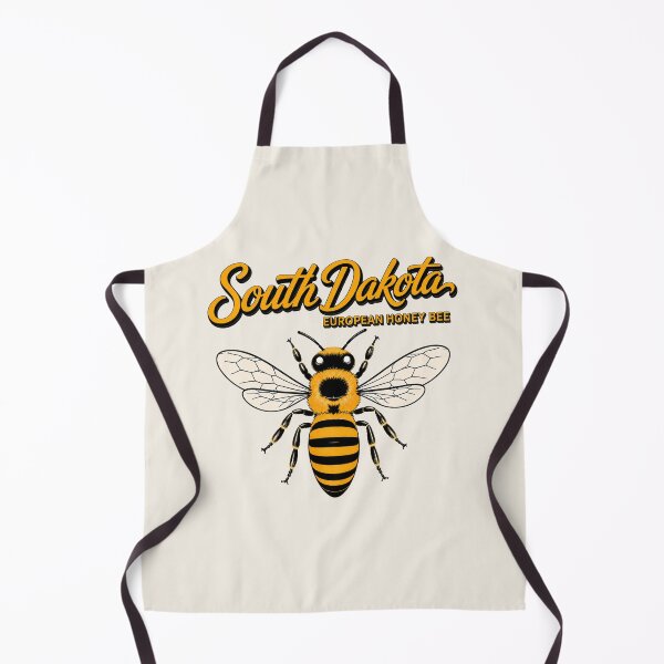 Item preview, South Dakota European Honey Bee Vintage State Insect Poster designed and sold by The-Drip-Studio.