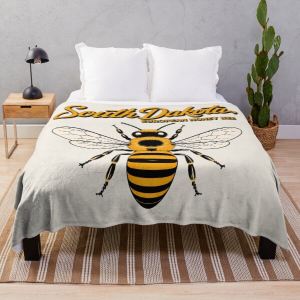 Item preview, South Dakota European Honey Bee Vintage State Insect Poster designed and sold by The-Drip-Studio.