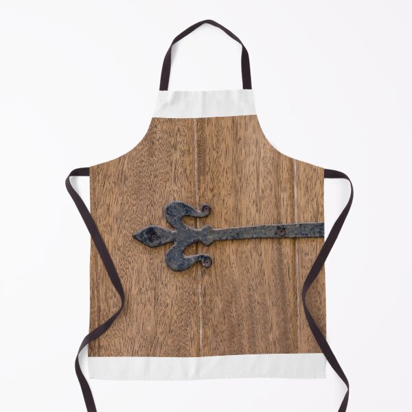 Item preview, Rustic Wooden Door With Decorative Iron Hinge on Textured Oak Panels designed and sold by Nmallia.