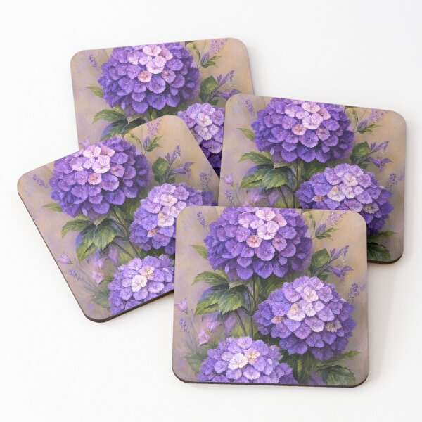 Item preview, Lavender Hydrangea Garden designed and sold by ArtbyValks.