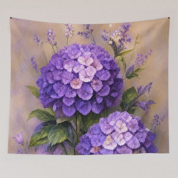Item preview, Lavender Hydrangea Garden designed and sold by ArtbyValks.