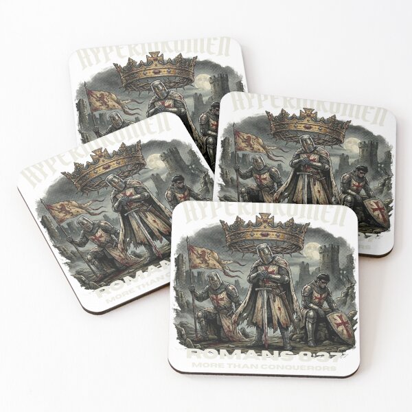 Item preview, Hypernikomen - More Than Conquerors Christian Medieval Streetwear designed and sold by Love Christ Live Life.