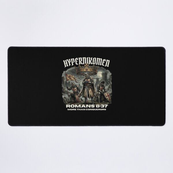 Item preview, Hypernikomen - More Than Conquerors Christian Medieval Streetwear designed and sold by Love Christ Live Life.