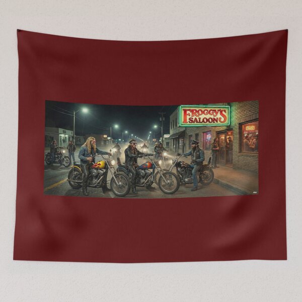 Item preview, BIKERS AT DAYTONA FROGGYS SALOON 60S designed and sold by VERYOLDROAD BY AXTON BROWNING .
