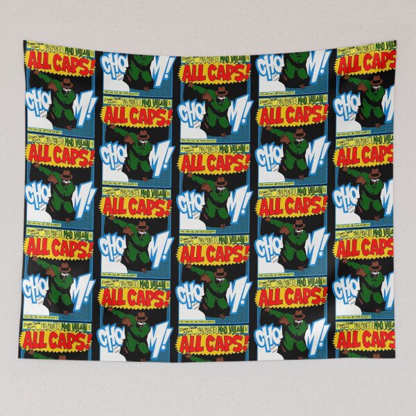 Item preview, Mad Villain All Caps Comic Style designed and sold by MagicEagleStore.