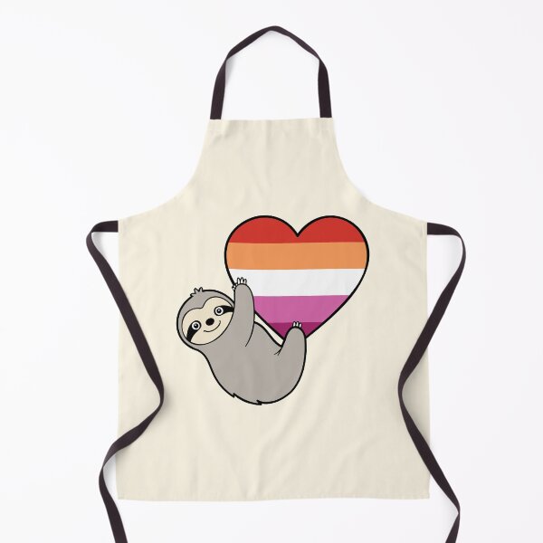 Item preview, Lesbian Pride Sloth Hugging Heart - LGBTQ+ Pride Design designed and sold by Cannaxes Studio.