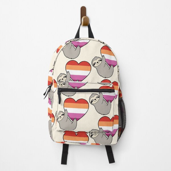 Item preview, Lesbian Pride Sloth Hugging Heart - LGBTQ+ Pride Design designed and sold by Cannaxes Studio.