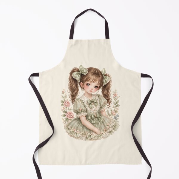 Item preview, Coquette Victorian Girl Portrait | Vintage Lace Dress Aesthetic | Cottagecore Princess Illustration designed and sold by looplandger.