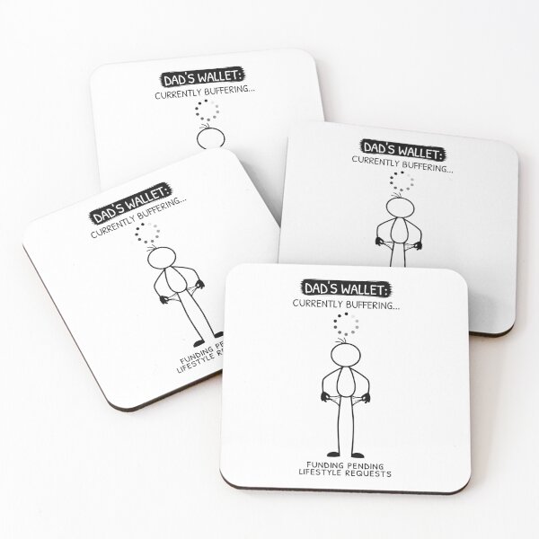 Item preview, Dad's Wallet Currently Buffering Funny Design designed and sold by Pebl-Co.