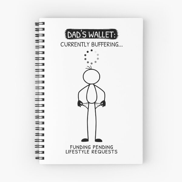 Item preview, Dad's Wallet Currently Buffering Funny Design designed and sold by Pebl-Co.