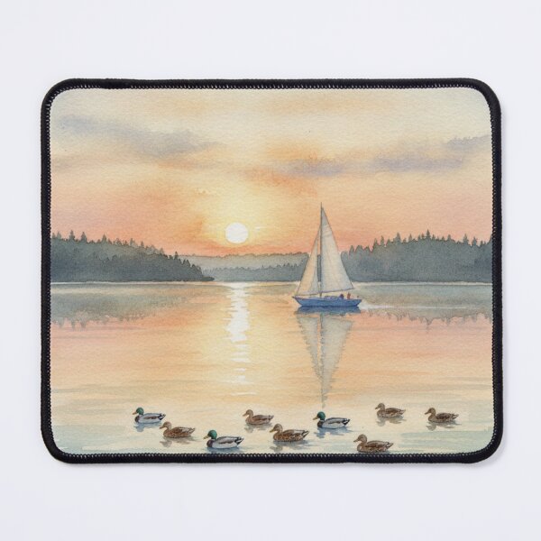 Item preview, Sailboat on the lake designed and sold by ecupirate99.
