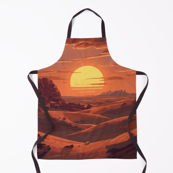 Item preview, Terracotta Desert Sunset Landscape | Warm Earthy Tones Digital Art designed and sold by lavanya11.