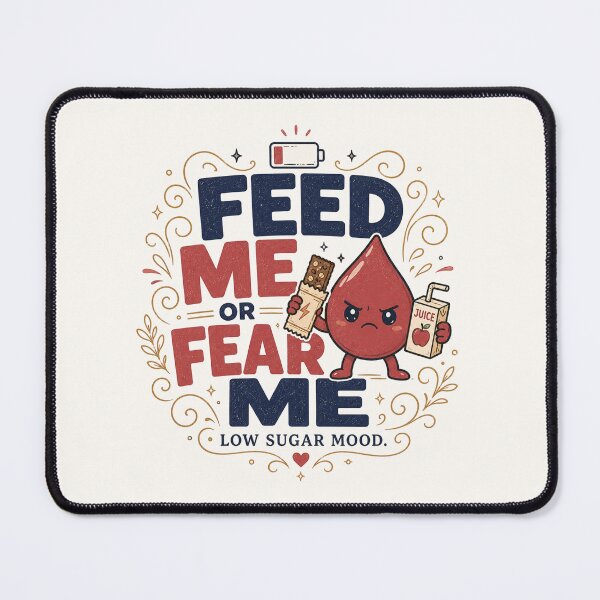 Item preview, Feed Me Or Fear Me - Funny Reactive Hypoglycemia Low Blood Sugar Design designed and sold by BlackSector77.