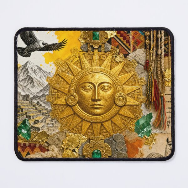 Item preview, Inti's Radiance: Golden Sun God of the Incas designed and sold by DarVibe Designs.