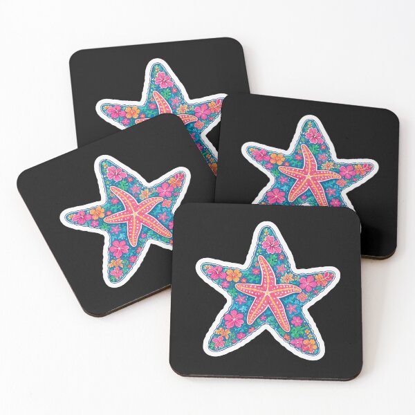 Item preview, Tropical Starfish Beach Life Coastal Summer Floral Design designed and sold by Tbenghali.