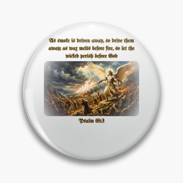 Item preview, Psalm 68:3 Angel with Flaming Sword Christian Streetwear⁠ designed and sold by Love Christ Live Life.