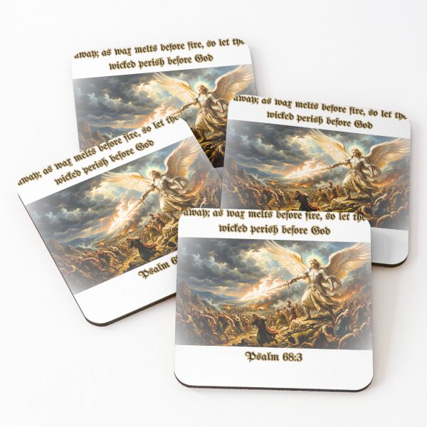 Item preview, Psalm 68:3 Angel with Flaming Sword Christian Streetwear⁠ designed and sold by Love Christ Live Life.