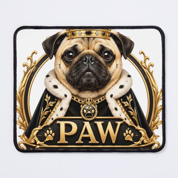 Item preview, Paw Royalty King Pug Dog Sticker designed and sold by PawFusionArt.