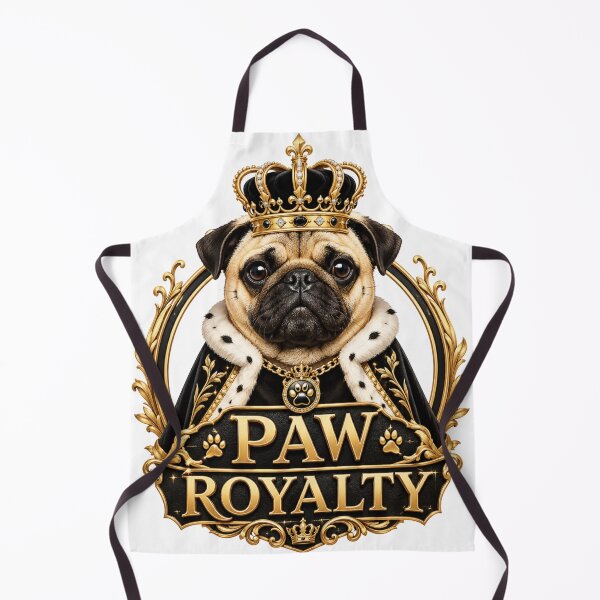 Item preview, Paw Royalty King Pug Dog Sticker designed and sold by PawFusionArt.