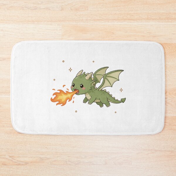 Item preview, Cozy Kawaii Little Dragon Breathing Fire  designed and sold by Seculinator.