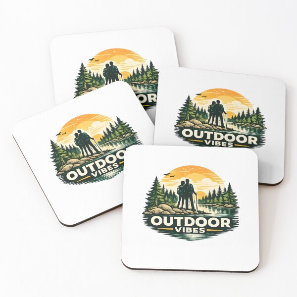 Item preview, Outdoor Vibes Hiking and Camping Design designed and sold by CreativeMindsetLab.