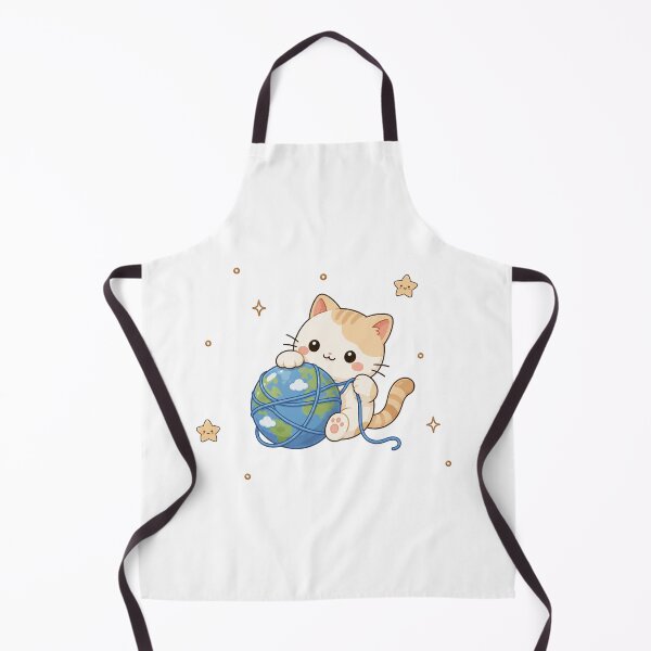 Item preview, Cozy Kawaii Cat Playing With Earth Planet designed and sold by Seculinator.