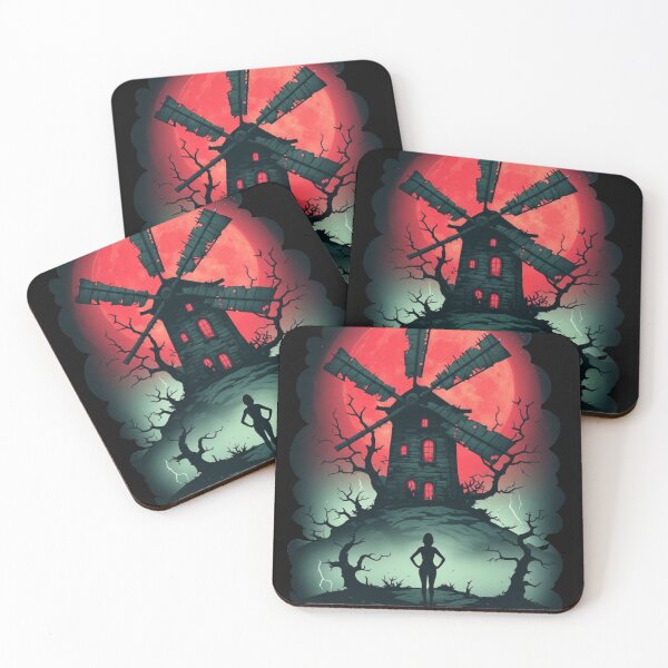 Item preview, Blood Moon Windmill – The Haunted Hill designed and sold by halibutgoatramb.