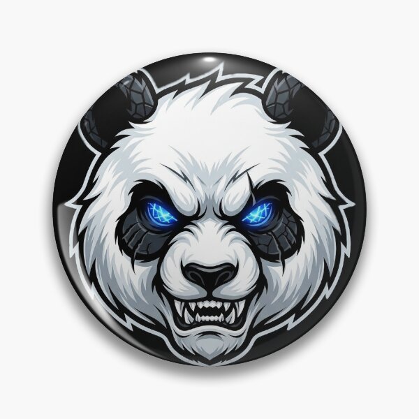 Item preview, Fierce Demonic Panda Glowing Blue Eyes Gamer Mascot designed and sold by Munib320.
