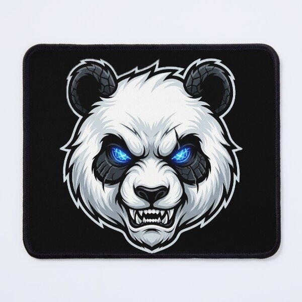 Item preview, Fierce Demonic Panda Glowing Blue Eyes Gamer Mascot designed and sold by Munib320.