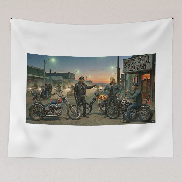 Item preview, BIKERS AT DAYTONA BOOT HILL SALOON 60S designed and sold by VERYOLDROAD BY AXTON BROWNING .