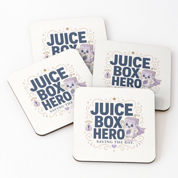 Item preview, Juice Box Hero - Funny Reactive Hypoglycemia Low Blood Sugar Design designed and sold by BlackSector77.