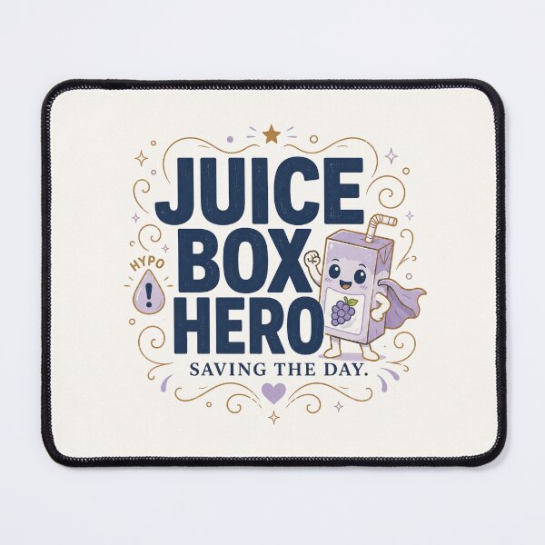 Item preview, Juice Box Hero - Funny Reactive Hypoglycemia Low Blood Sugar Design designed and sold by BlackSector77.