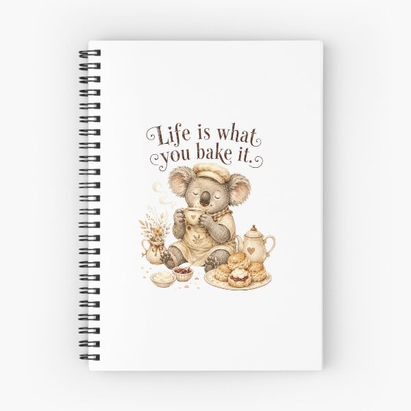 Item preview, Life Is What You Bake It Cute Koala Tea And Scones designed and sold by AQUILAKREO.