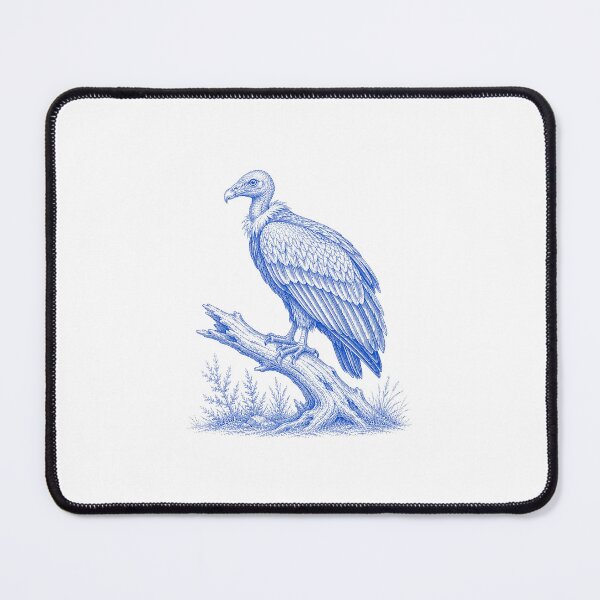 Item preview, Vintage Blue Vulture Bird Illustration designed and sold by BrandyandBeyond.