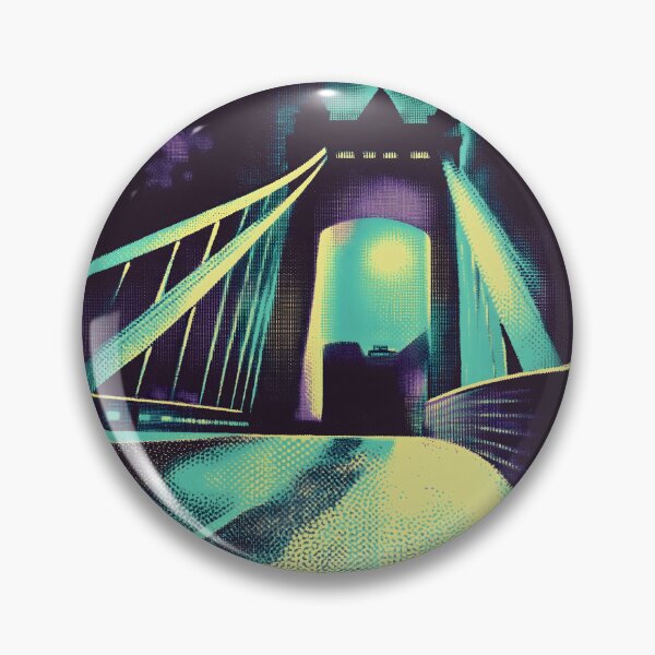 Item preview, Neon Gothic Bridge at Midnight designed and sold by ClubVacay.