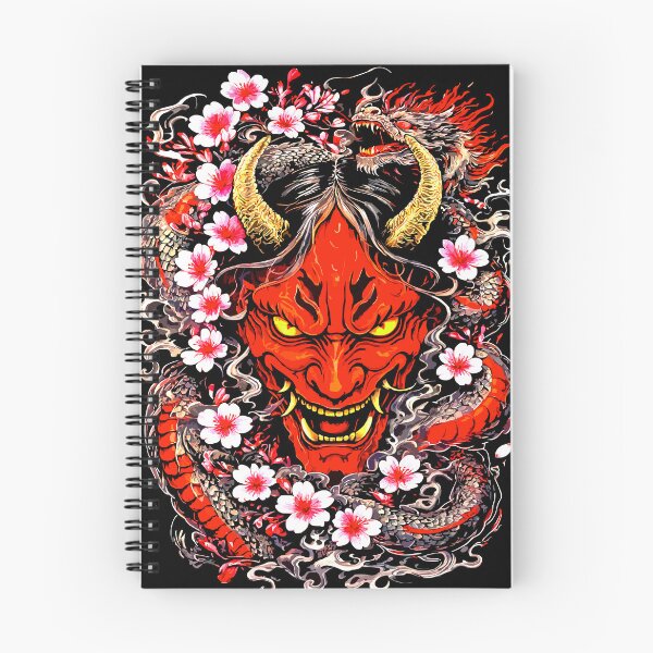 Item preview, Red Oni Dragon Shirt – Japanese Folklore Graphic Tee with Sakura designed and sold by VikArtStudio.