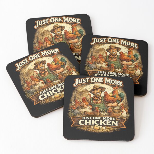 Item preview, Just One More Chicken Funny Backyard Chicken Keeper Vintage T-Shirt . designed and sold by  BreedCraft Studio.